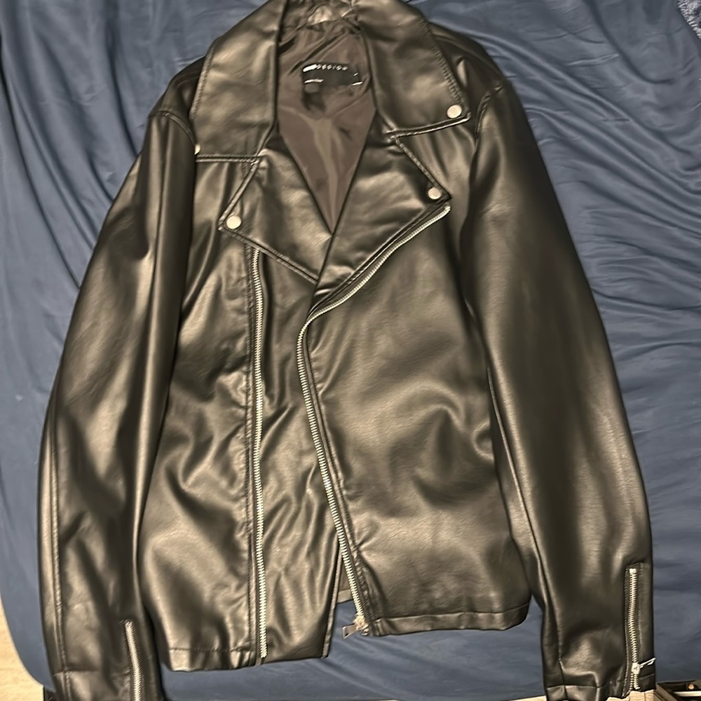 ASOS faux leather biker jacket